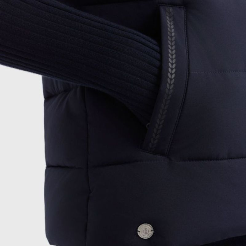 Gilet équitation femme sans manches Cinderella Harcour marine