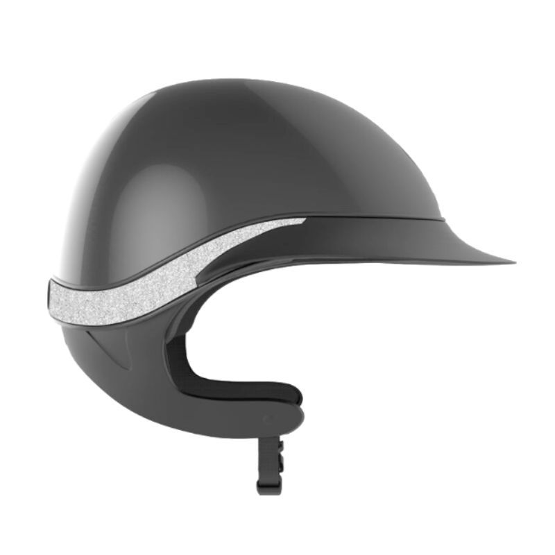Casque équitation Global Gala Evo TLS Shiny GPA noir paillettes argentées