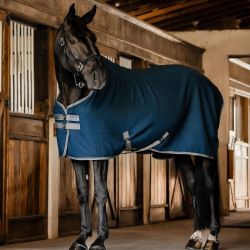 Séchante cheval Horseware Rambo Techni Waffle Cooler marine gris