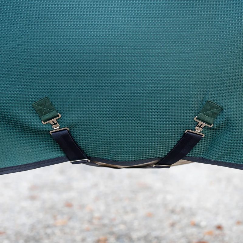 Séchante cheval Horseware Rambo Techni Waffle Cooler vert marine