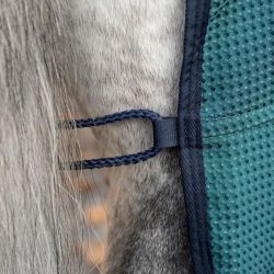 Séchante cheval Horseware Rambo Techni Waffle Cooler vert marine