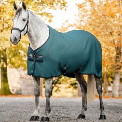 Séchante cheval Horseware Rambo Techni Waffle Cooler vert marine