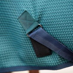 Séchante cheval Horseware Rambo Techni Waffle Cooler vert marine