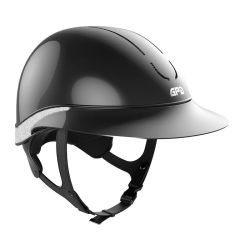 Casque équitation Global Gala Evo Hybrid Shiny GPA noir paillettes argentées