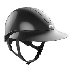 Casque équitation Global Gala First Lady Hybrid Shiny GPA noir paillettes noires