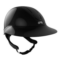 Casque équitation Global Gala First Lady TLS Shiny GPA noir paillettes argentées