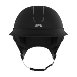 Casque équitation Evo Global TLS noir mat visière moyenne GPA bandeau noir