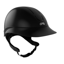 Casque équitation Speed Air Global TLS noir mat petite visière GPA bandeau noir