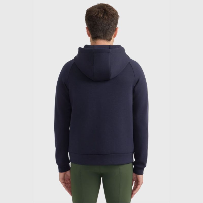 Sweat équitation homme technique zippé Connor Harcour marine