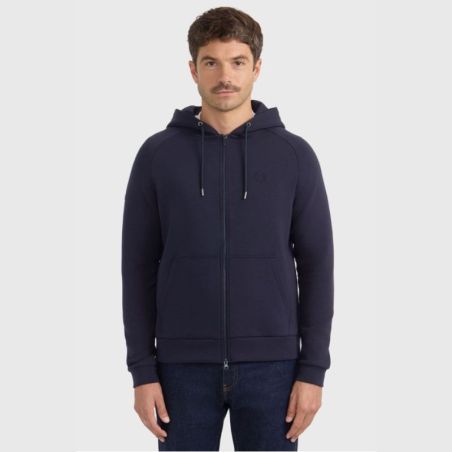Sweat équitation homme technique zippé Connor Harcour marine