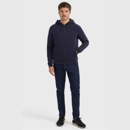 Sweat équitation homme technique zippé Connor Harcour marine