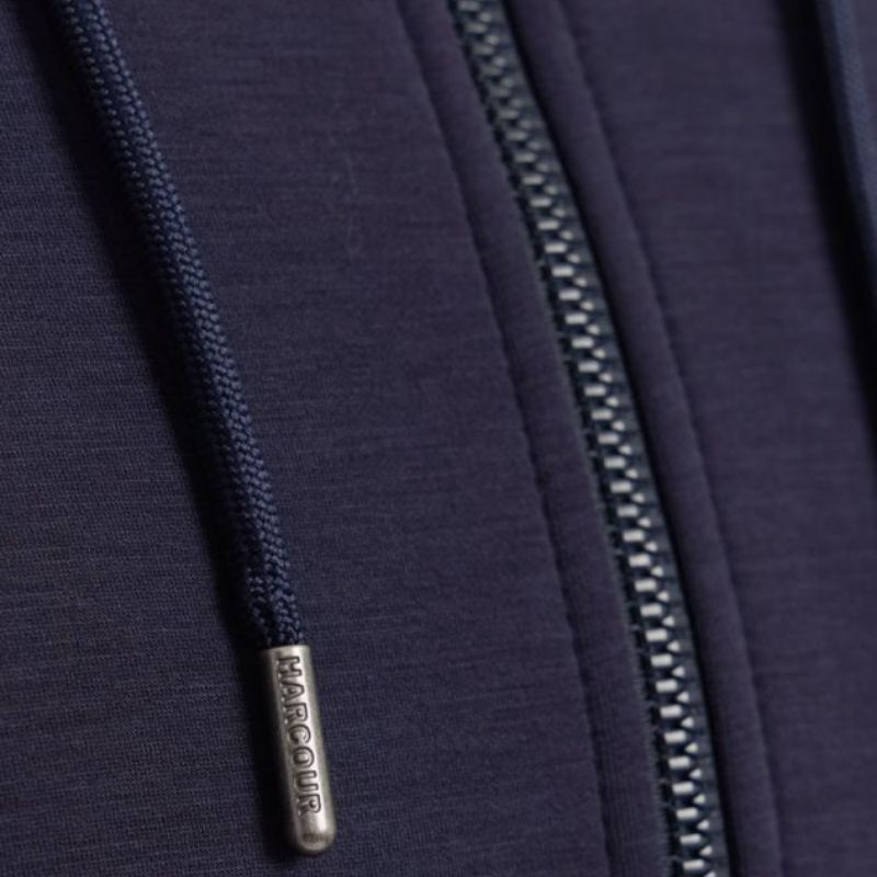 Sweat équitation homme technique zippé Connor Harcour marine