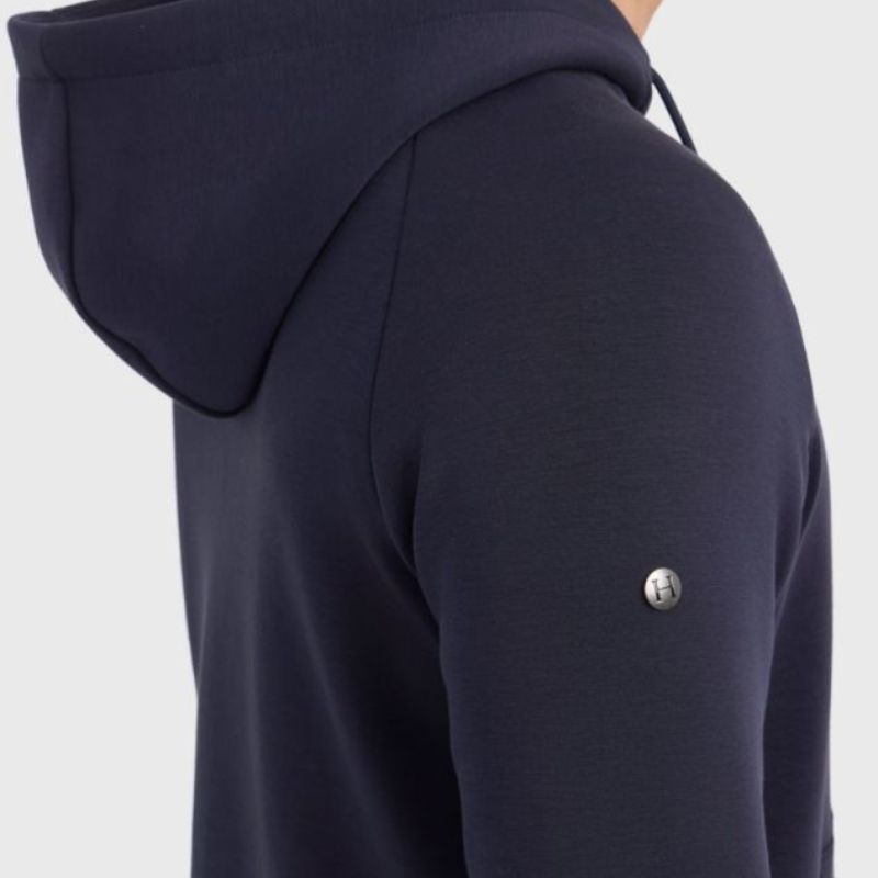 Sweat équitation homme technique zippé Connor Harcour marine