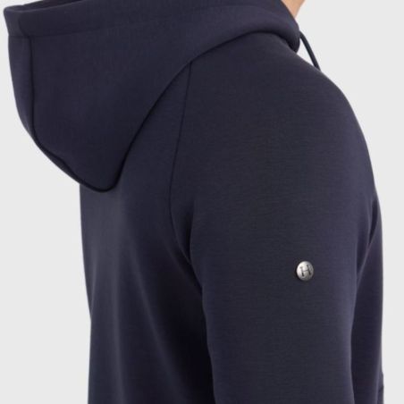 Sweat équitation homme technique zippé Connor Harcour marine