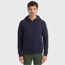 Sweat équitation homme technique zippé Connor Harcour marine