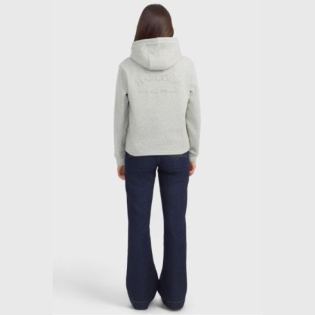 Sweat équitation femme à capuche Charlie Harcour gris chiné