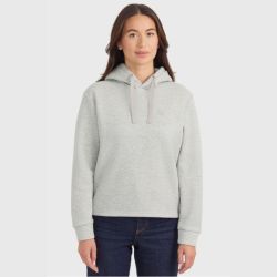 Sweat équitation femme à capuche Charlie Harcour gris chiné