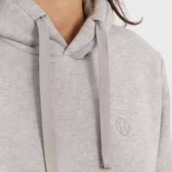 Sweat équitation femme à capuche Charlie Harcour gris chiné