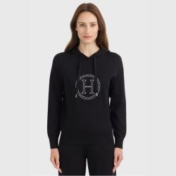 Sweater équitation femme Capucine Harcour noir