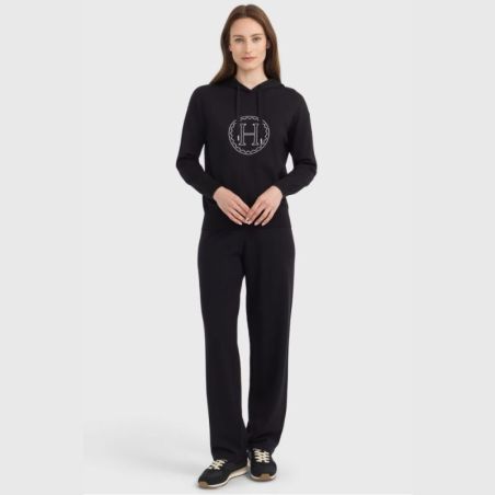 Sweater équitation femme Capucine Harcour noir