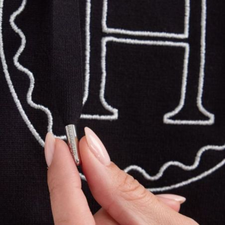 Sweater équitation femme Capucine Harcour noir