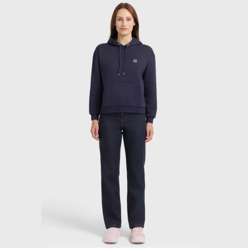 Sweat équitation femme Cœur Harcour marine