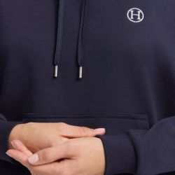 Sweat équitation femme Cœur Harcour marine