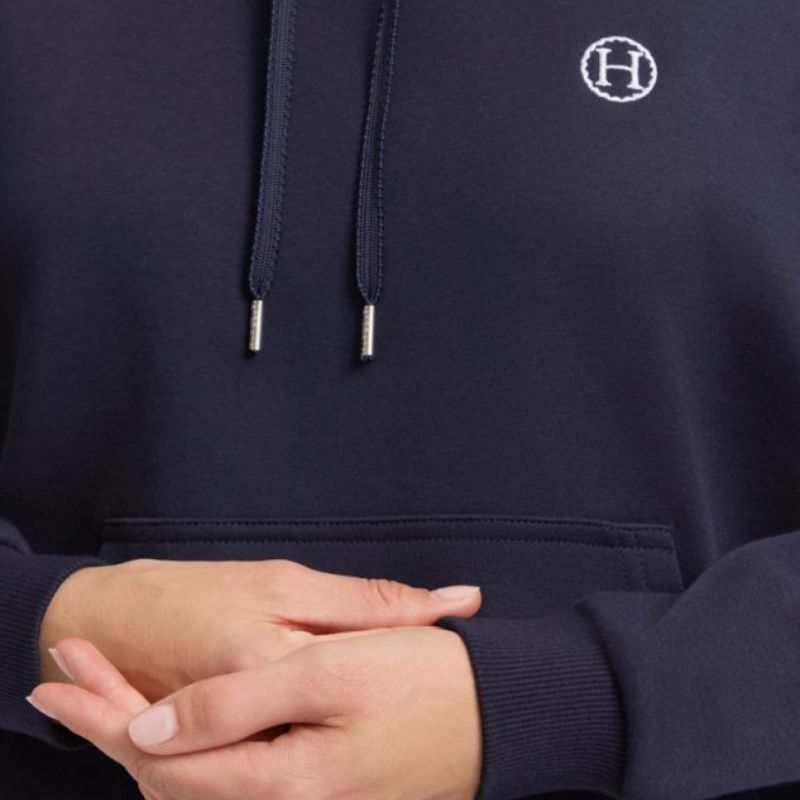 Sweat équitation femme Cœur Harcour marine