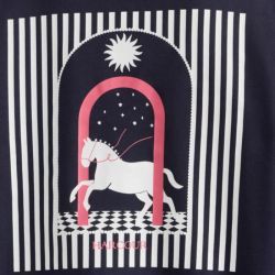 Sweat équitation femme Cœur Harcour marine
