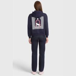 Sweat équitation femme Cœur Harcour marine
