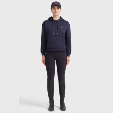 Sweat équitation femme Cœur Harcour marine