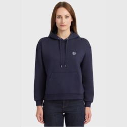 Sweat équitation femme Cœur Harcour marine