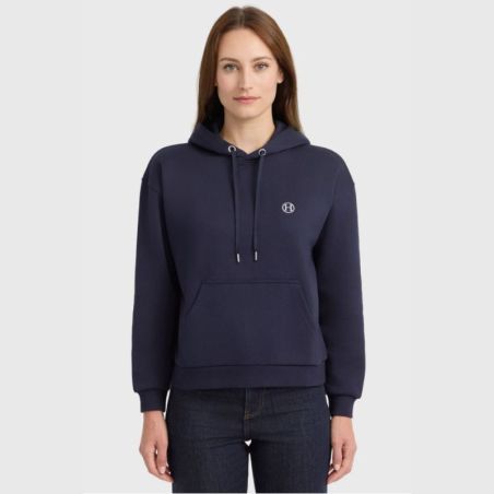 Sweat équitation femme Cœur Harcour marine