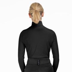 T-shirt équitation femme col roulé Trento ELT noir