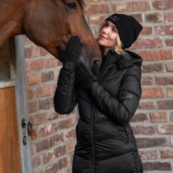 Bonnet équitation tricoté Basic ELT noir