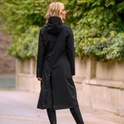 Manteau équitation femme imperméable Performance ELT noir