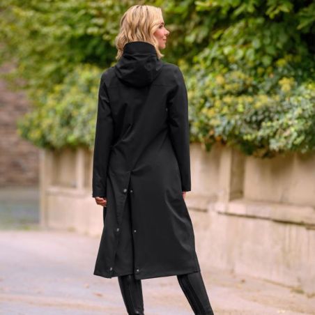 Manteau équitation femme imperméable Performance ELT noir