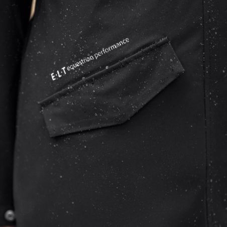 Manteau équitation femme imperméable Performance ELT noir
