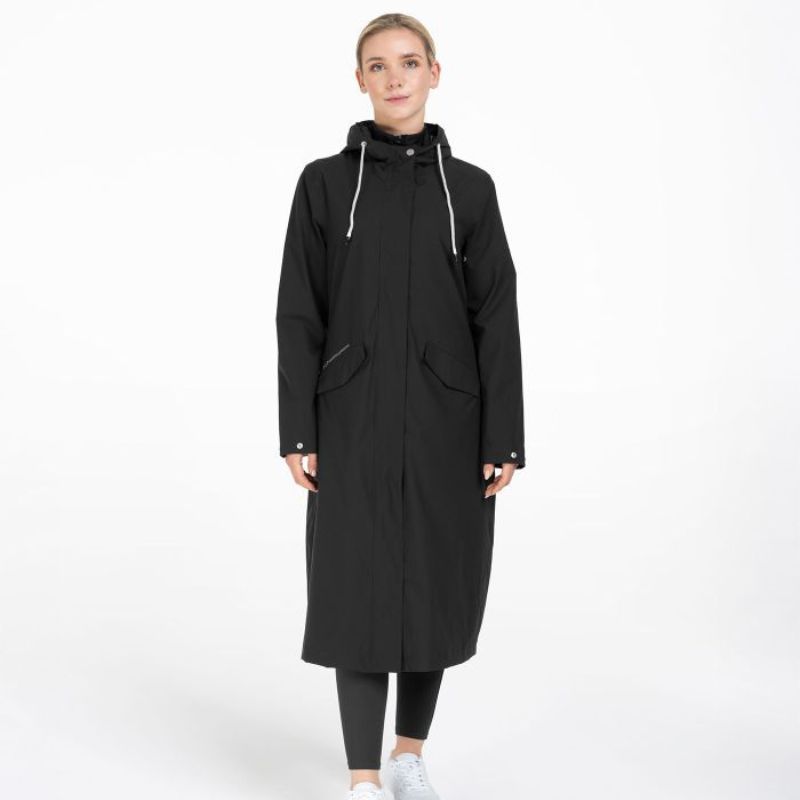 Manteau équitation femme imperméable Performance ELT noir