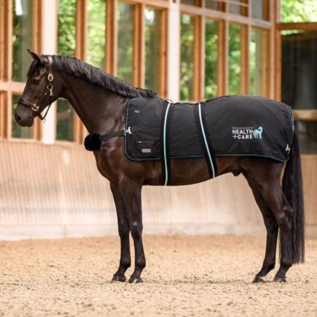 Couverture chauffante massante cheval Health + Care TecSupreme Waldhausen noir