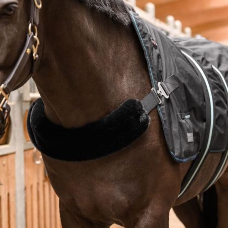 Couverture chauffante massante cheval Health + Care TecSupreme Waldhausen noir