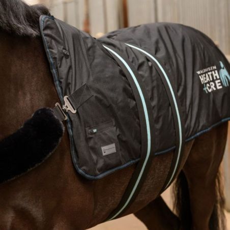 Couverture chauffante massante cheval Health + Care TecSupreme Waldhausen noir