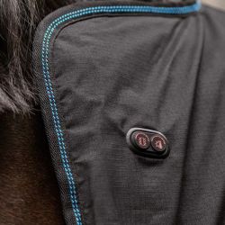 Couverture chauffante massante cheval Health + Care TecSupreme Waldhausen noir
