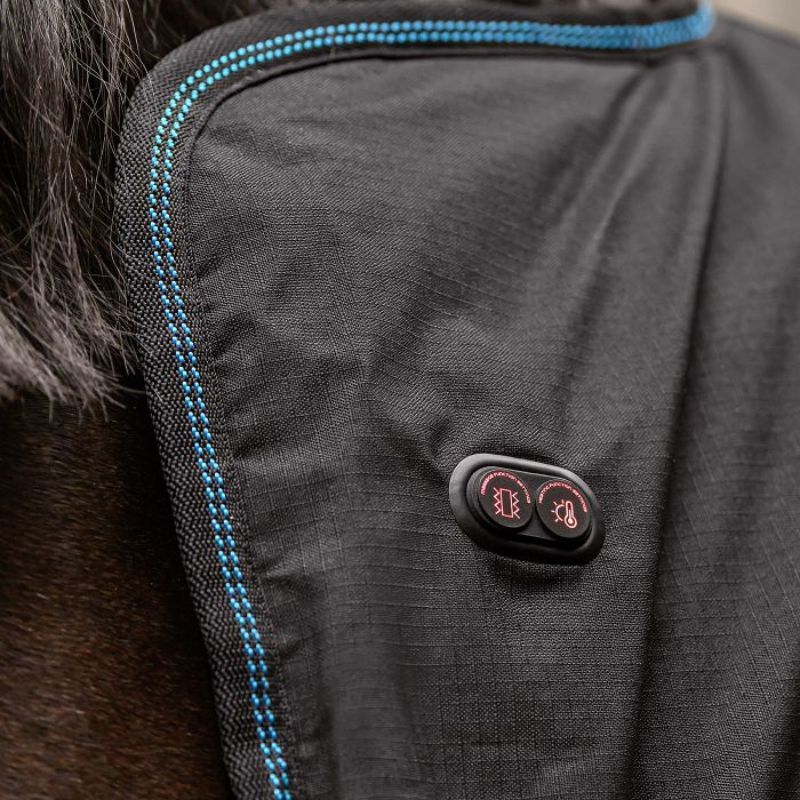 Couverture chauffante massante cheval Health + Care TecSupreme Waldhausen noir
