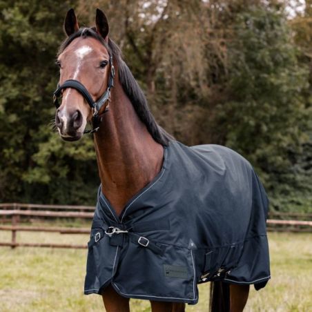 Couverture extérieur cheval Scandic Multi-Layer 50/150g Waldhausen bleu nocturne