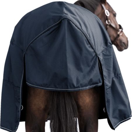 Couverture extérieur cheval Nordic 100g encolure haute Waldhausen bleu nocturne