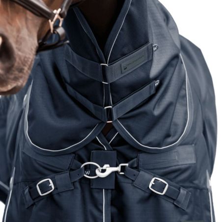 Couvre-cou cheval Scandic 100g 1200d Waldhausen bleu nocturne