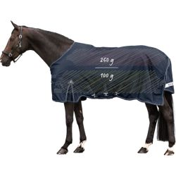Couverture extérieur cheval Scandic Multi-Layer 250/100g 1200d Waldhausen bleu nocturne