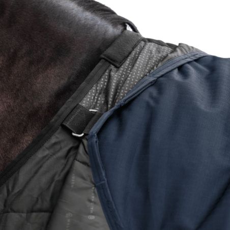 Couverture extérieur cheval Scandic Multi-Layer 250/100g 1200d Waldhausen bleu nocturne