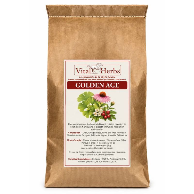 Golden Age Vital Herbs complément cheval senior
